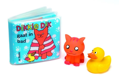 Dikkie dik gaat in bad (+ 2 waterspuiter