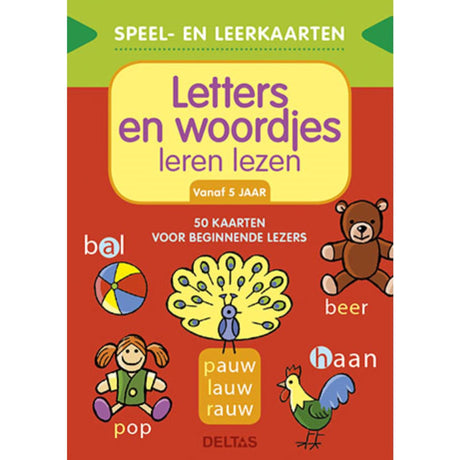 Deltas Play and Learning Cards - Lär dig att läsa bokstäver och ord (5+)