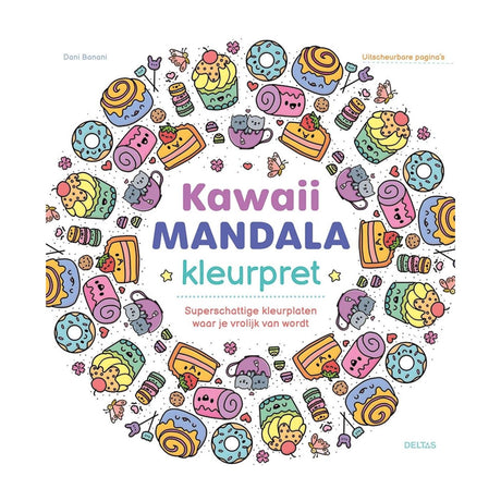 Deltas kawaii mandala coloring fun