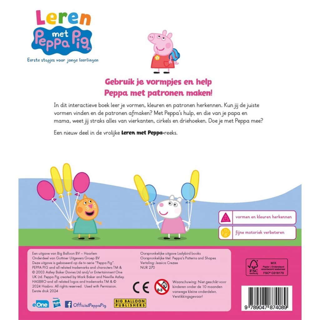 Peppa Pig Boek Peppa #039;s Patronen en Vormen