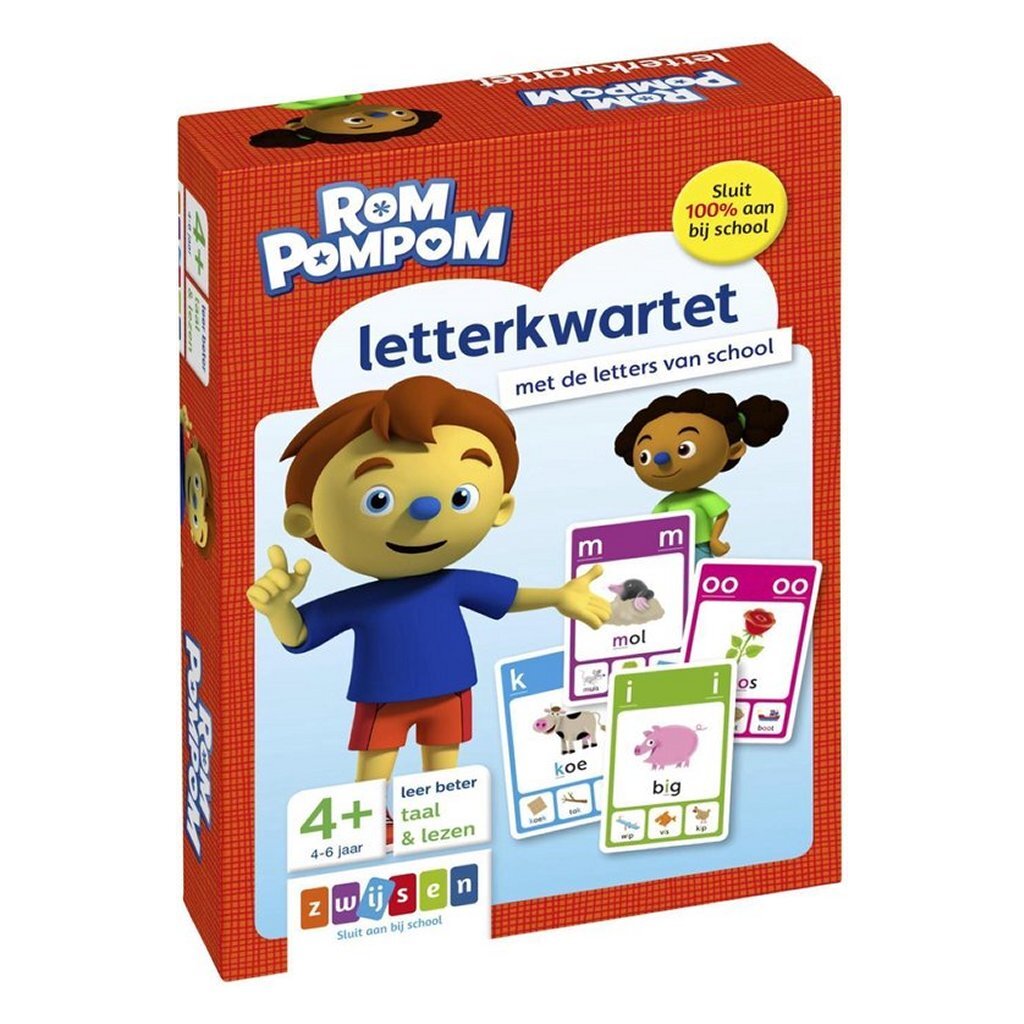 Zwijsen zwijsen rompompom letterkwartet