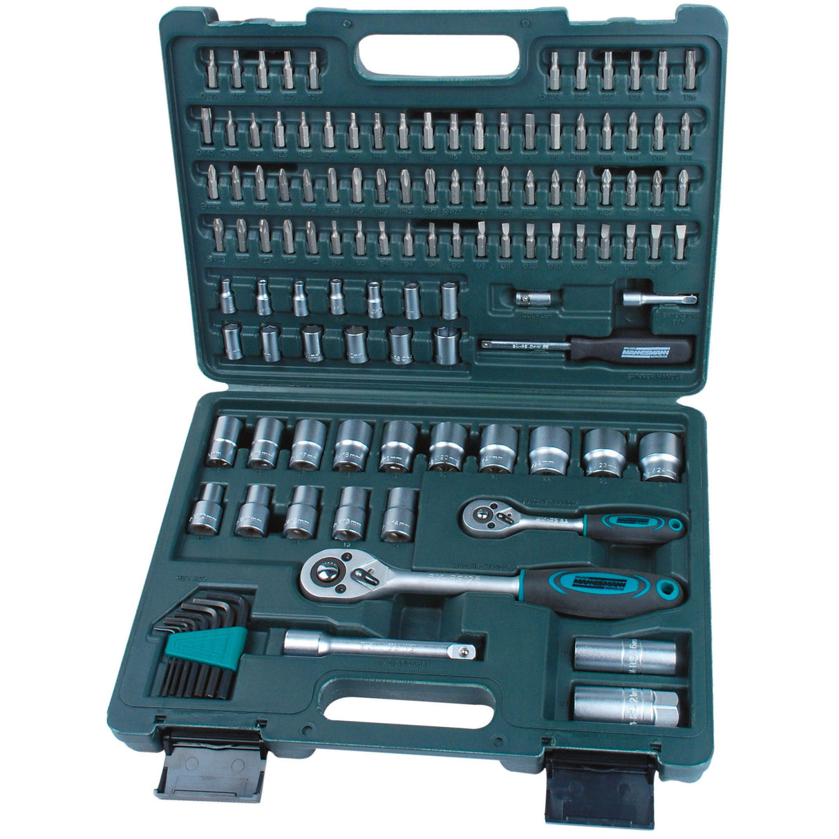 Brüder Mannesmann Socket Box 115 Stéck 1 4+1 2 (Hobby) - 98415