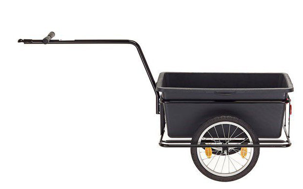 Roland Big Boy Bicycle Trailer - Plastic Steel - 90L - Svart