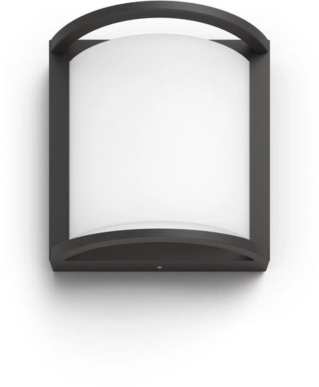 Philips led philips samondra wandlamp - ultra efficient - antraciet - 3,8w