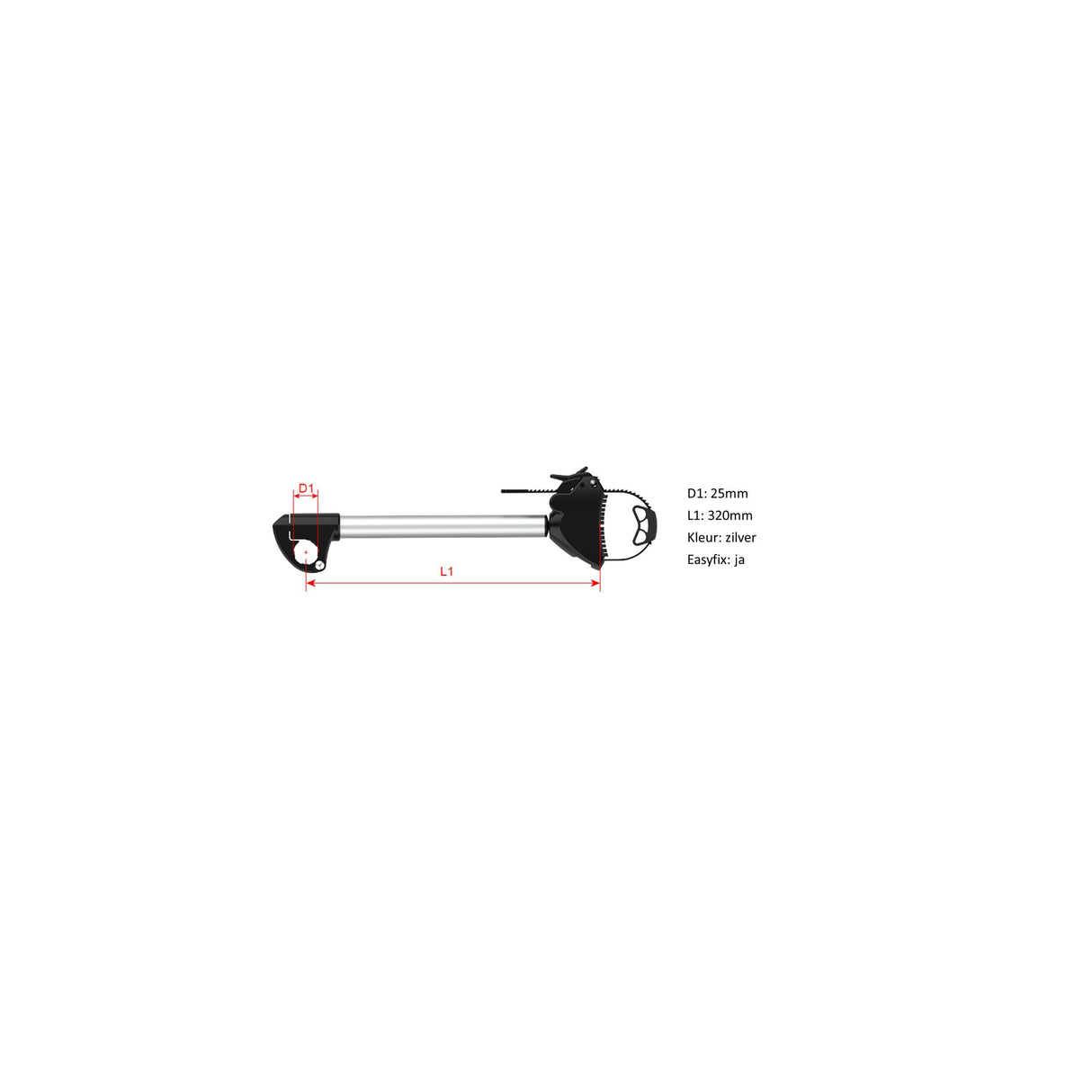 Pro-user frame holder 25mm lockable long diamond