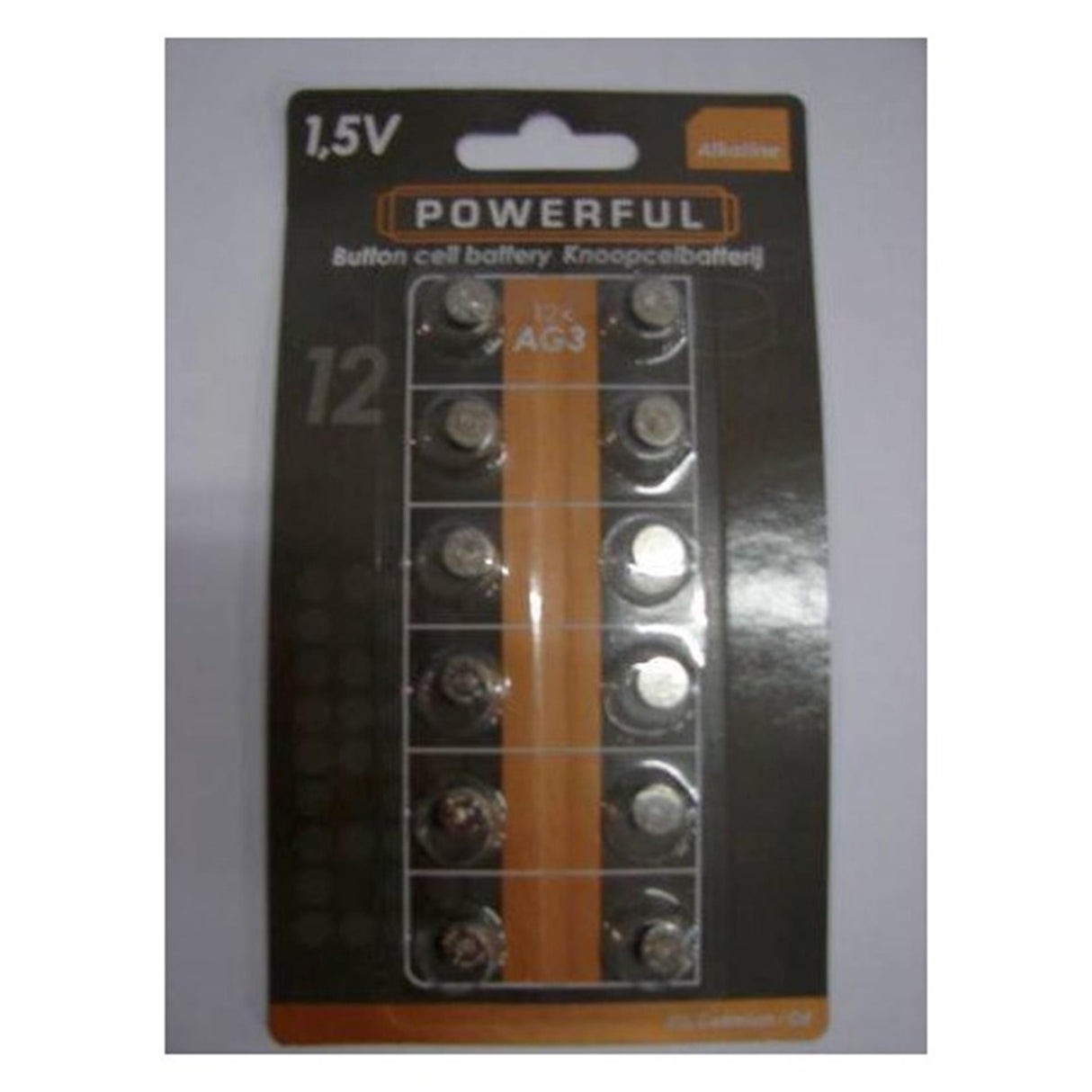 Powerful batteries button cell AG3 LR41 12 pieces