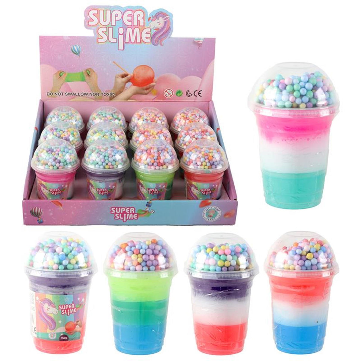 Ty super slime with pixels unicorn 3-colored