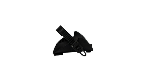 Pro-user wheel chock with left tie-down strap diamond fg tg