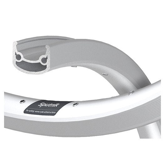 Ryde Rim Sputnik R 28 pouces (622) CNC 32 Trou Silver