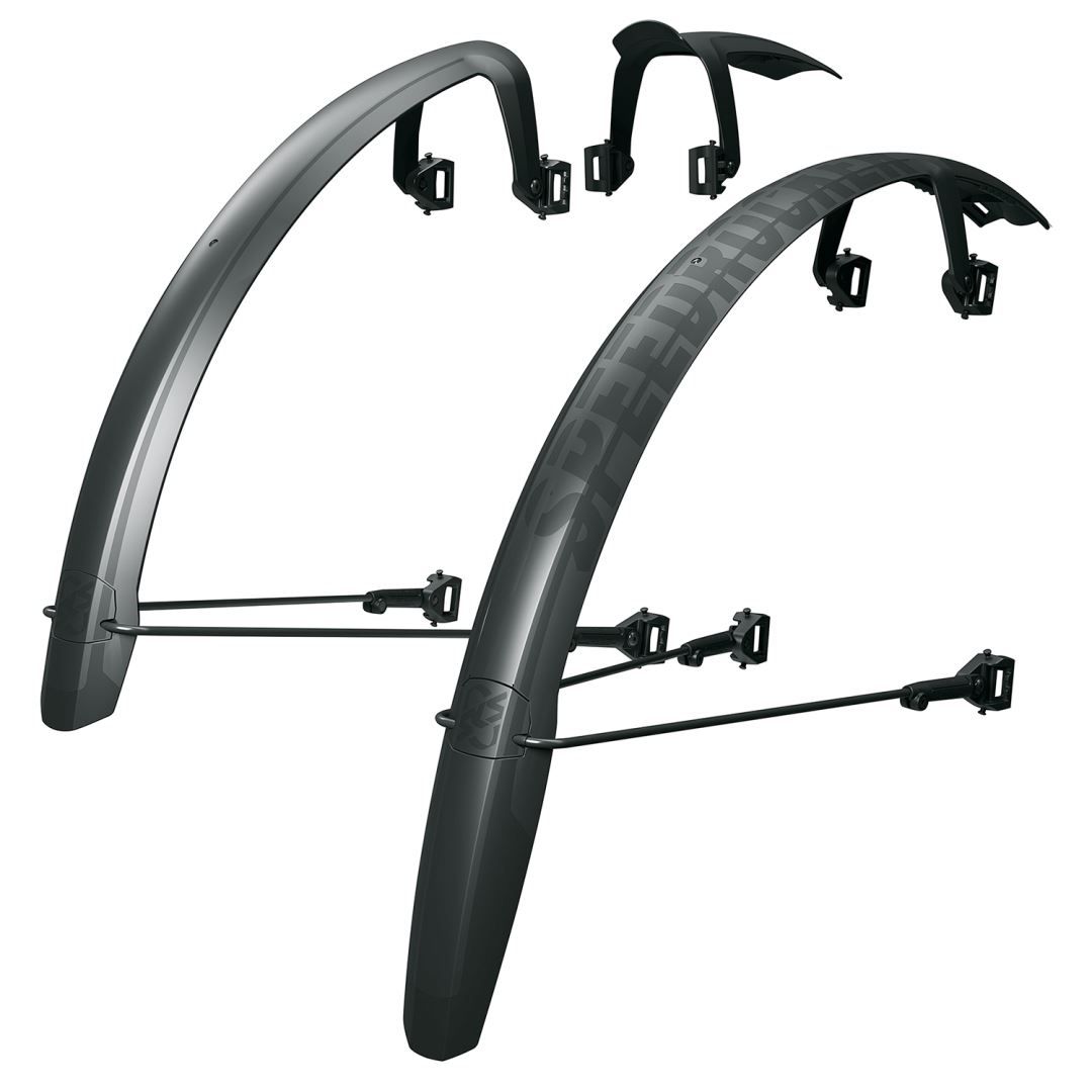 SKS 12034 Speed ​​Rocker XL 28 pollici Mudguard Set 52mm nero