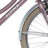 Alpina mudguard set + rod 20 cargo silver matt