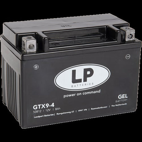 Landport scooter battery gel gtx9-bs piaggio zip 4-stroke maintenance-free ytx9-bs