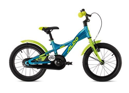 Bicicleta elétrica Aldo 16 polegadas azul limão 9264