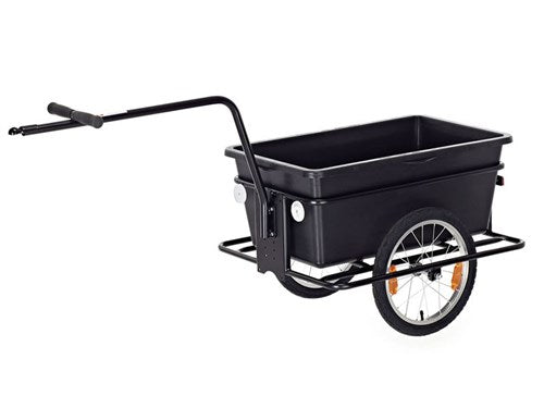 Roland Big Boy Bicycle Trailer - plastová ocel - 90L - černá