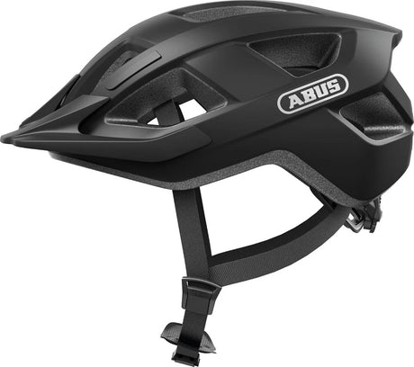 Abus sykkelhjelm aduro 3.0 led fløyel svart l - 58-62 cm - svart - egnet for bruk på elsykler - bysykler - 335 g
