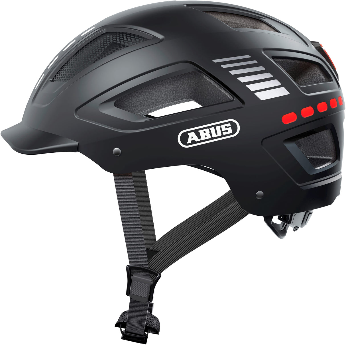 Abus Helm Hyban 2,0 LED Signal Black l 56-61Cm