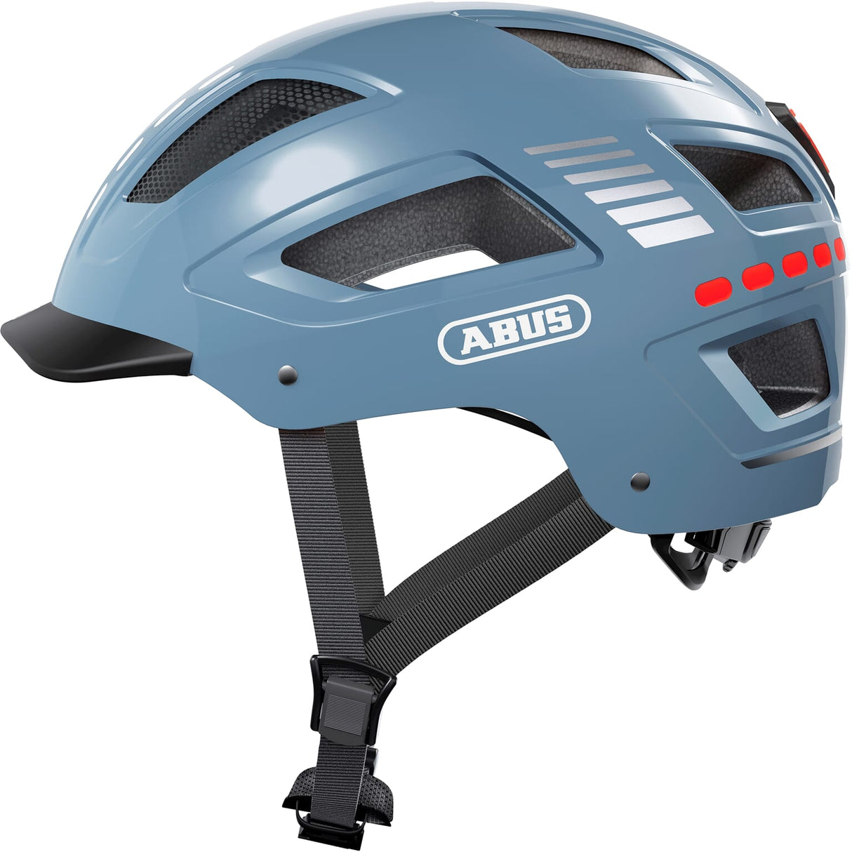 Abus Helmet Hyban 2.0 LED Signal Glacier M 52-58cm