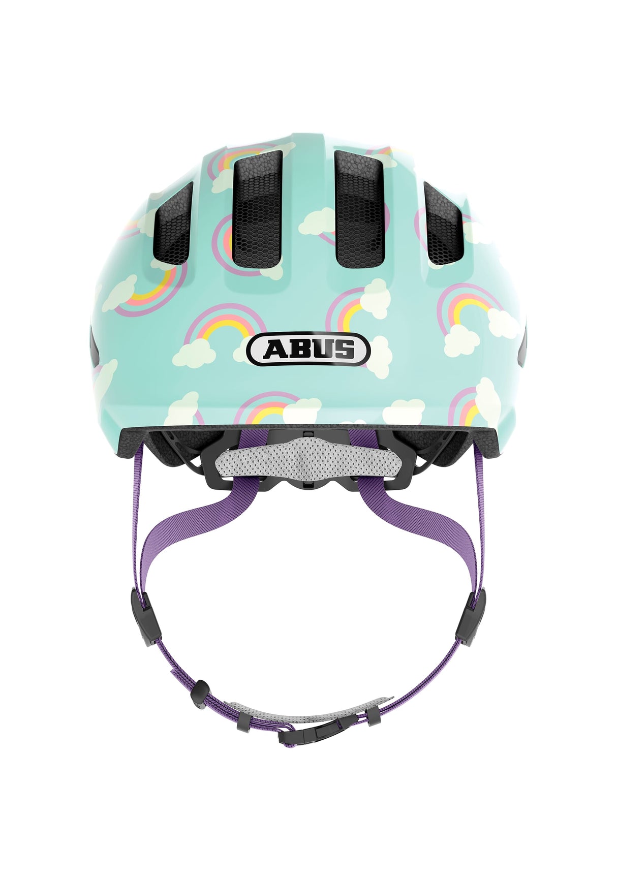 Abus Helm Smiley 3.0 LED Blue Regenbogen M 50-55 cm