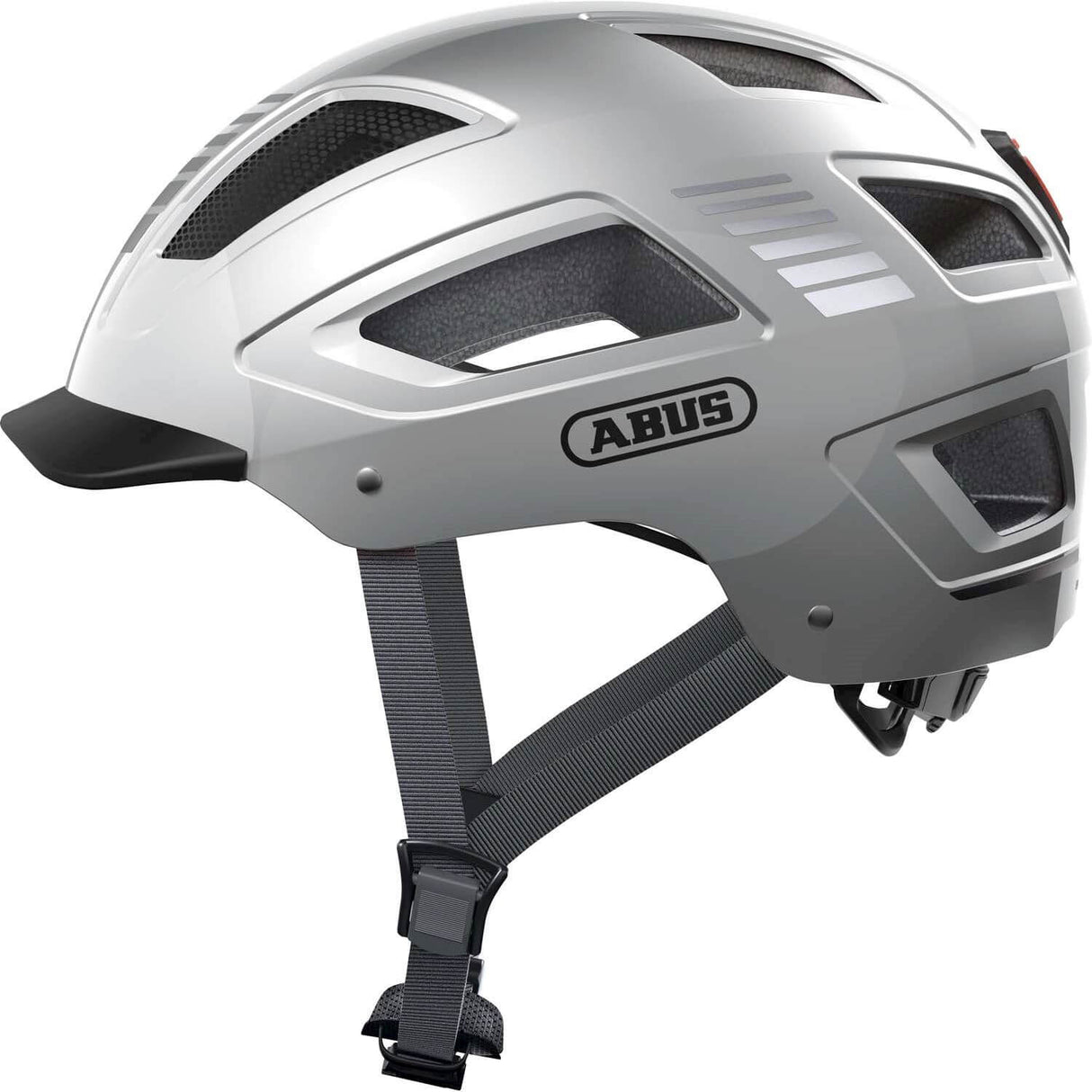 ABUS HELM HYBAN 2.0 Signal Silber XL 58-63 cm