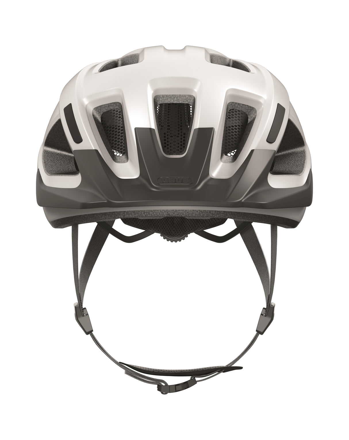 Abus Helm Aduro 3.0 - sécher a komfortable Velable Helm fir sportlech Fahrt - Polar Wäiss m