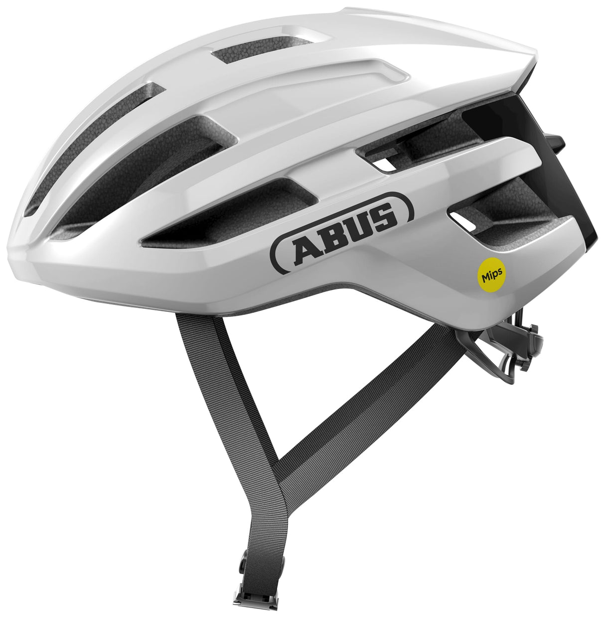 Abus Helm Powerdome Mips Shiny White M 54-58cm