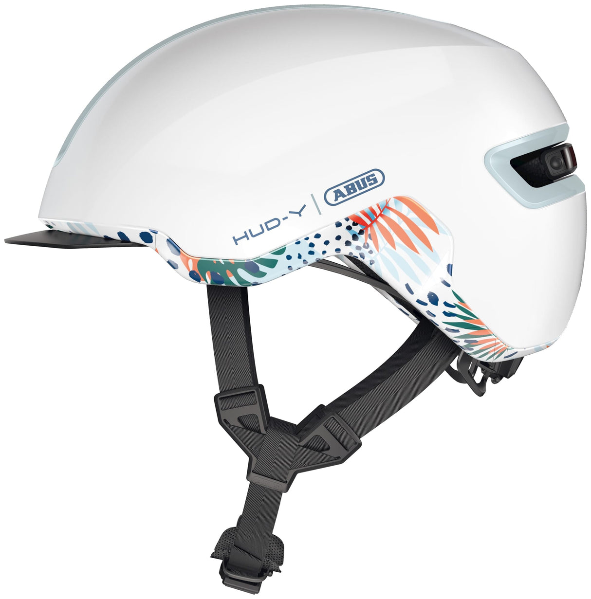 Abus casco hud-y flor blanco s 51-55 cm