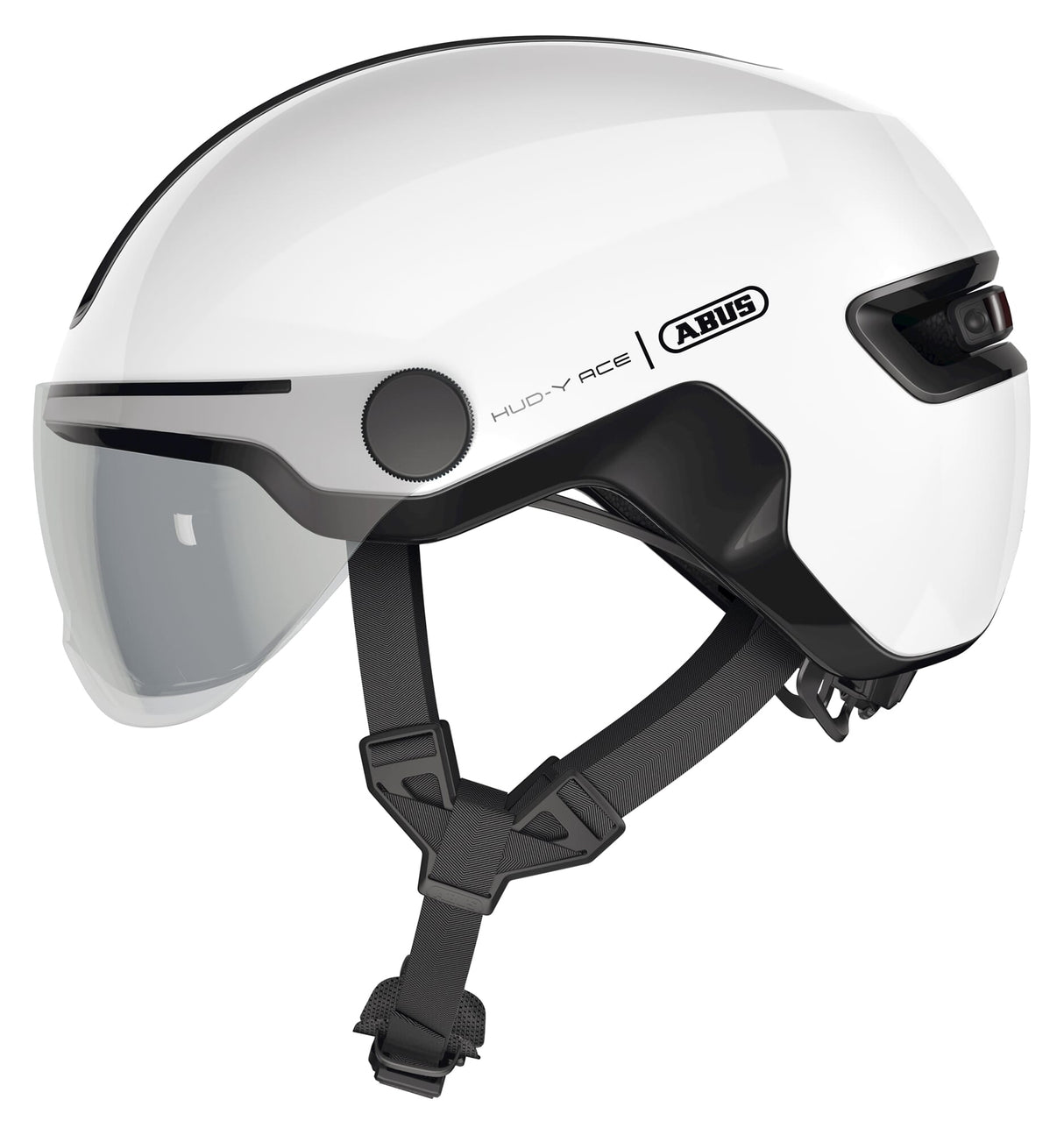 ABUS HELM HUD-Y ACE Shiny White M 54-58cm