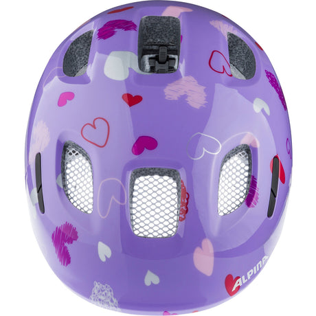 Alpina Ximo 2 Purple Hearts Gloss - Kids' Helmet