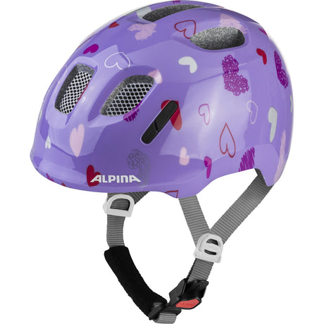 Alpina Ximo 2 Purple Hearts Gloss - Kids' Helmet