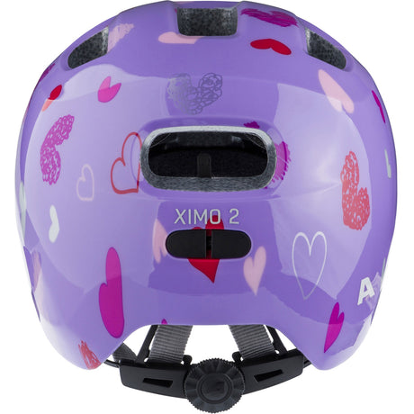 Alpina Ximo 2 Purple Hearts Gloss - Kids' Helmet