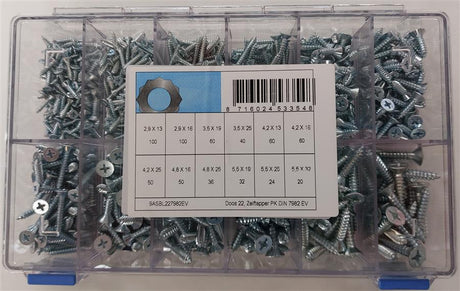 Assortiment zelftapper d7982 elvz