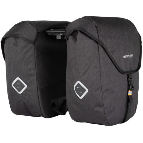 Atranvelo dubbele tas zap met avs adapter 25l zwart grijs