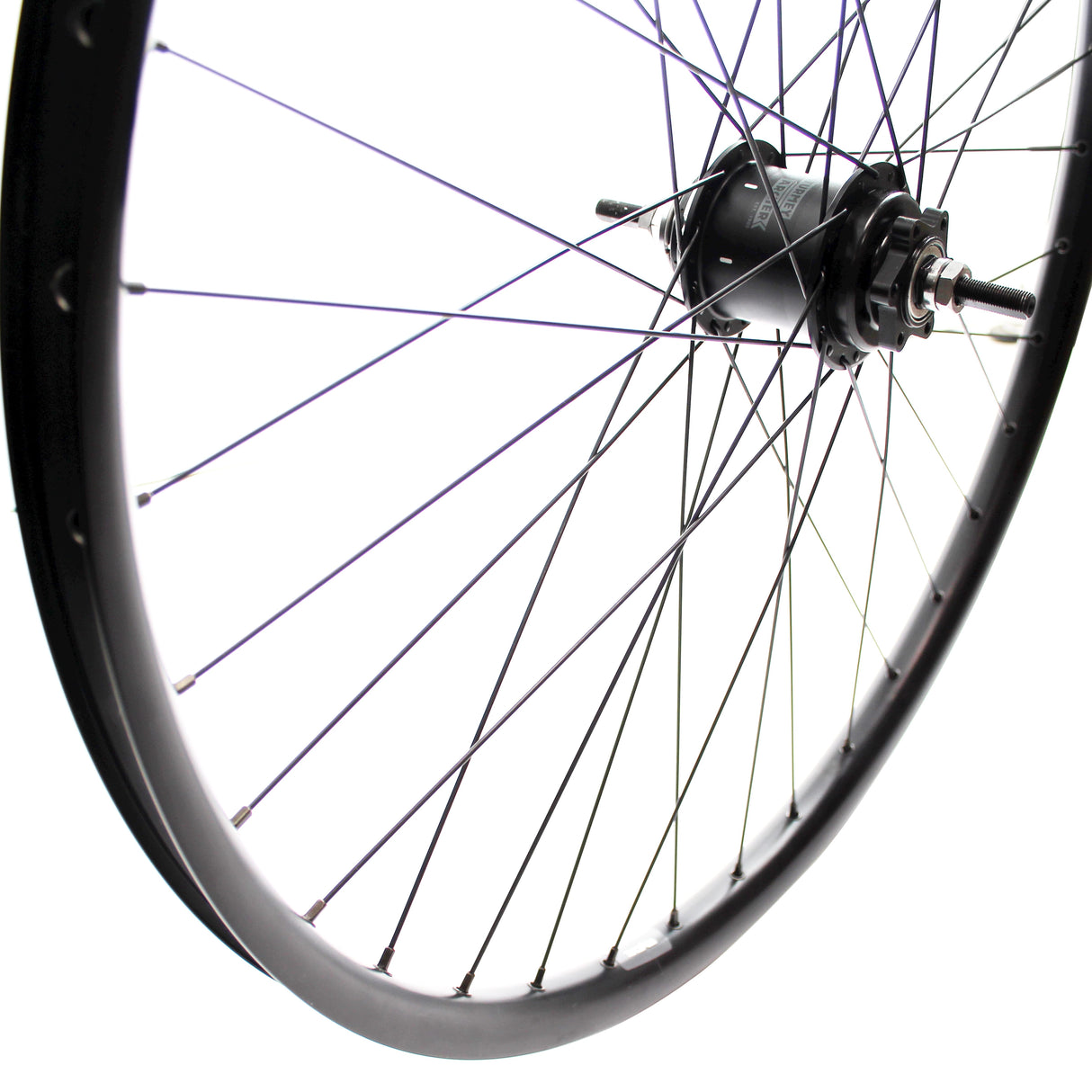 Roland Rear Wheel 28 36G A2K DW rim Vrijloop Black