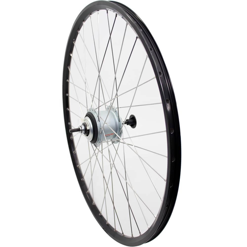 Roue arrière Roland 28 Nexus 8 RB ZAC2000 en acier inoxydable noir