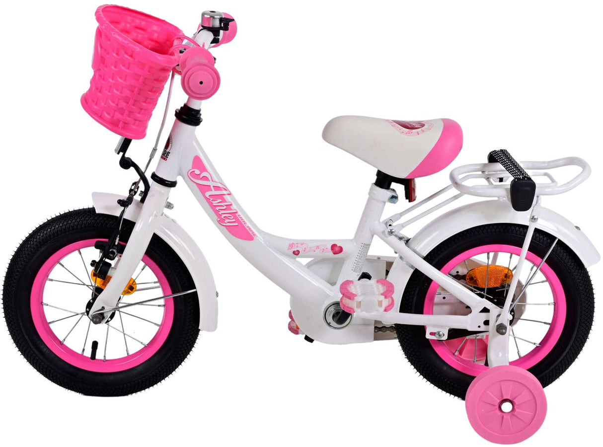 Volare Ashley Children's Bicycle - Girls - 12 inch - White