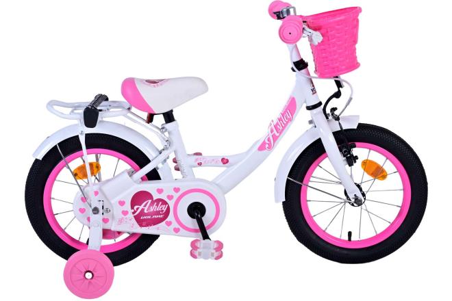 Volare Ashley Children's Bicycle - Mädchen - 14 Zoll - Weiß