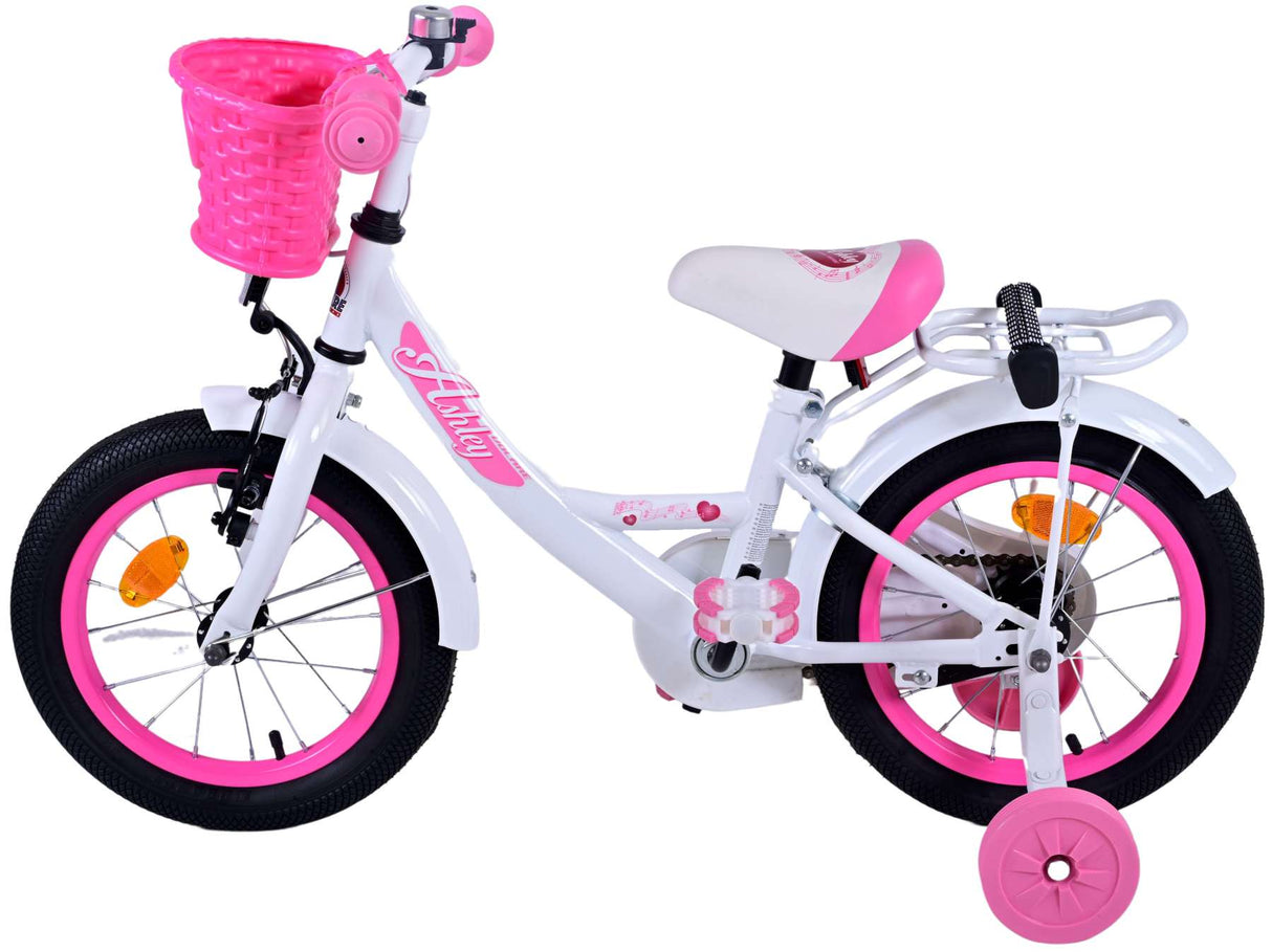 Volare Ashley Children's Bicycle - Mädchen - 14 Zoll - Weiß