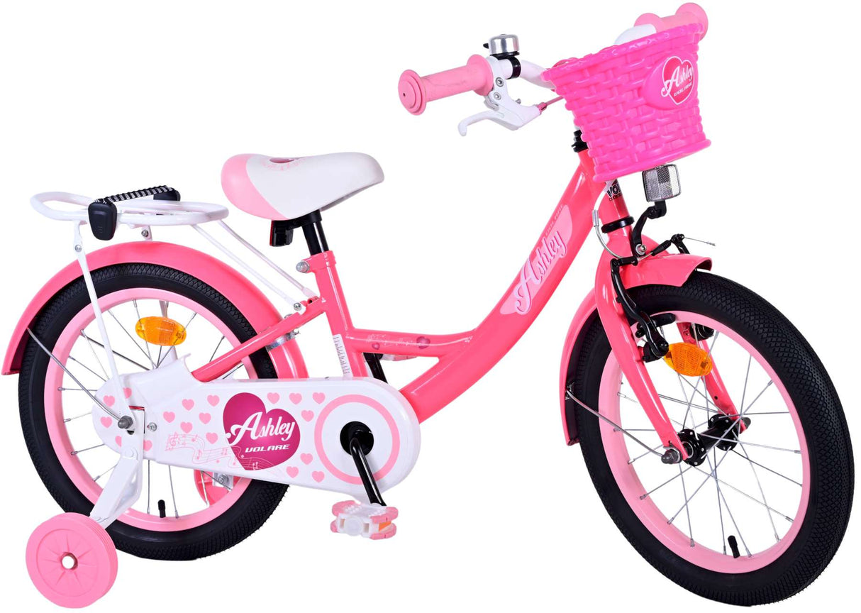 Volare Ashley Kinderfiets Meisjes 16 inch Roze Rood