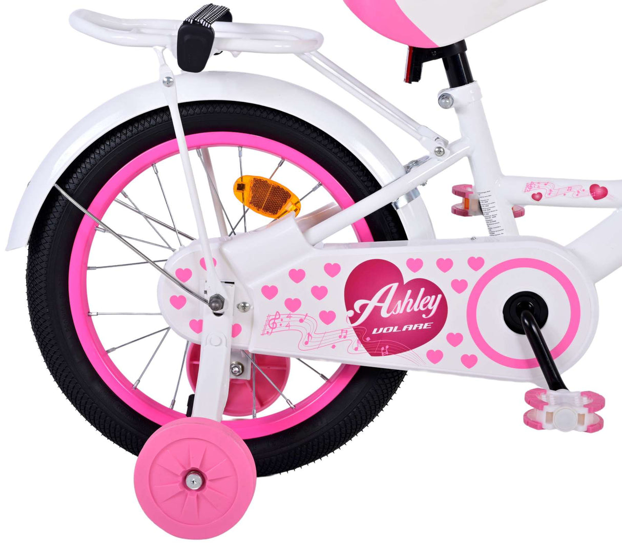 Volare Ashley Kinderfiets Meisjes 16 inch Wit