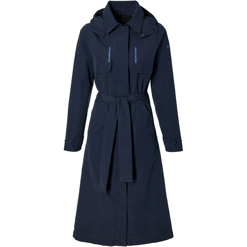 Basil trenchcoat mosse dames night blue xl