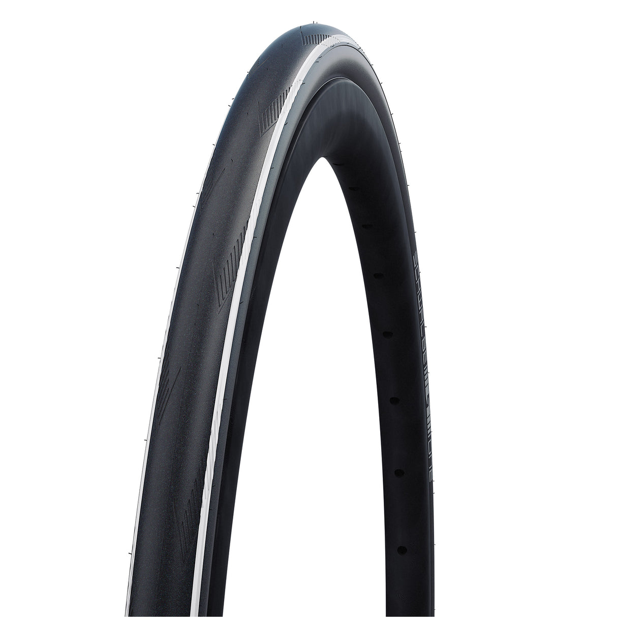 Klappband Schwalbe One V-Guard 28 x 1,00 25-622-Black mit einem weißen Streifen