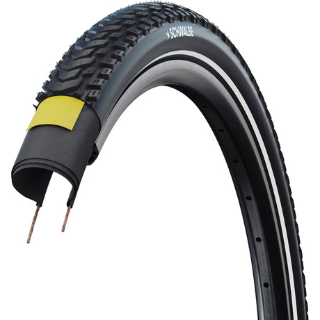 Schwalbe maraton mondial pro - składany - addix - v-guard - 27,5x2,40 - czarny + reflex