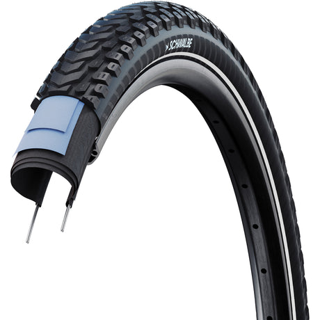 Schwalbe marathon mondial pro - vikning - addix - v-guard - 27,5x2,40 - svart + reflex