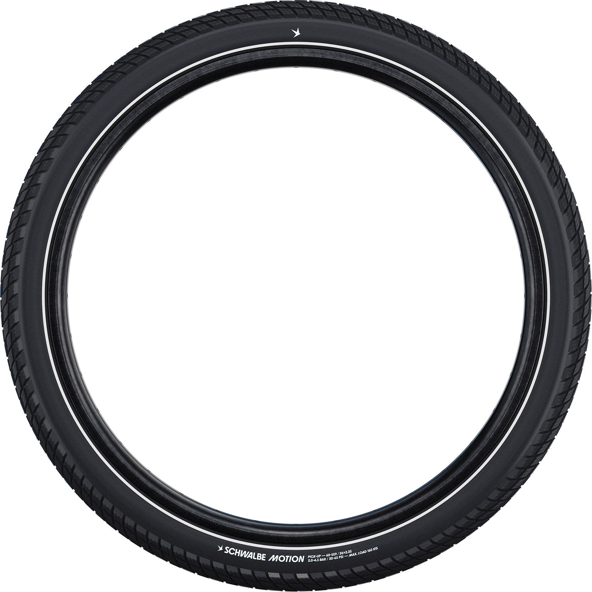 Schwalbe pickup - wired - addix e - super defense - 26x2.15 - black + reflex