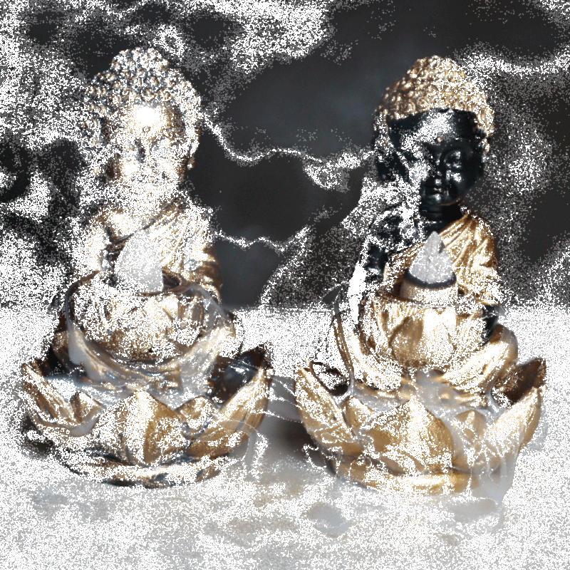 Buddha and lotusl backflow incense holder