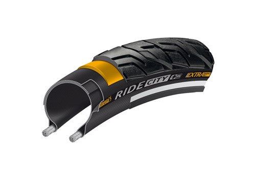 Continental Buitenband ride city breaker 37-622 zwart reflectie