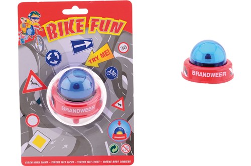 Johntoy Bike Fun Sirene blinkende leichte Feuerbrigade