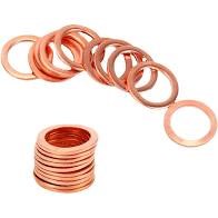 Bofix box of 50 crankcase rings red head 8x12x1 copper