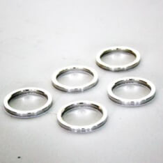 Bag A 5 Stall -HEAD -HEAD Fulling Ring 1.1 8 Silver 3mm Spacer