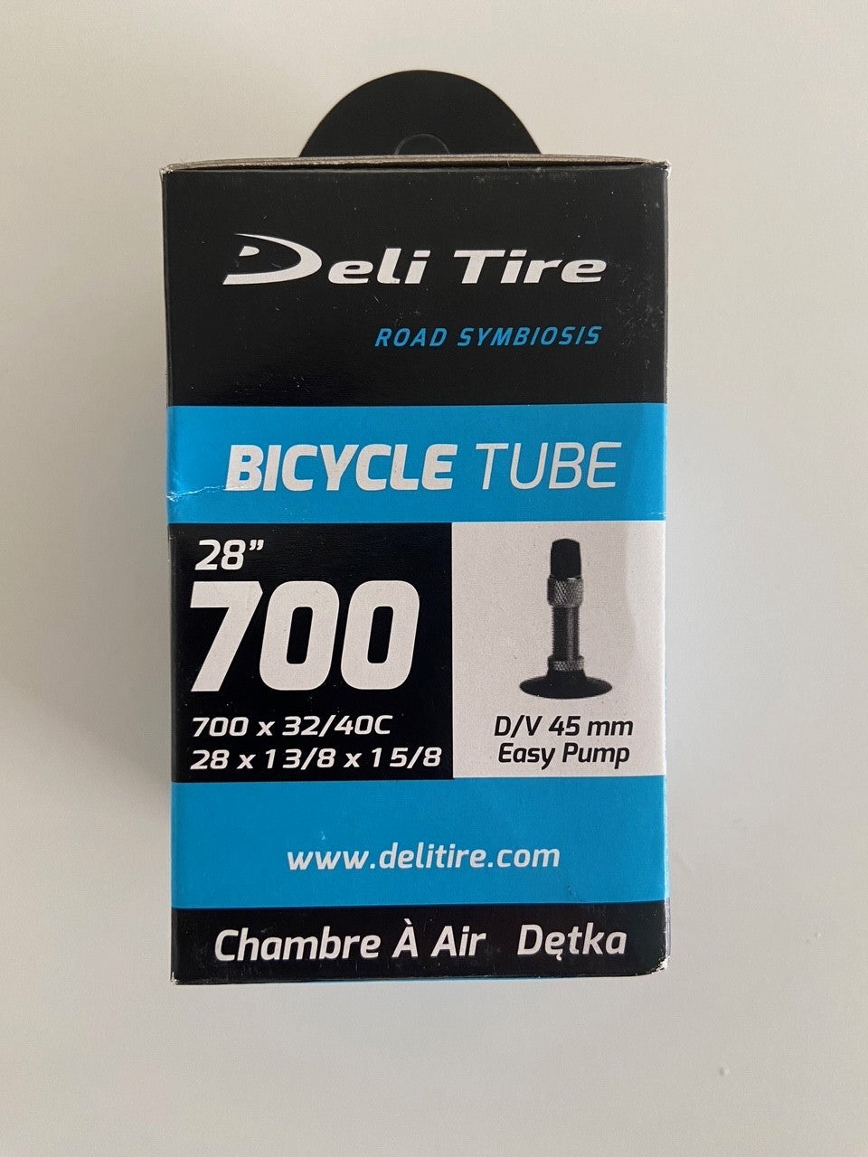 Deli Tire Inner Tube DV17 28 tommer 28x1 5 8x1 3 8 37 42-622 45 mm